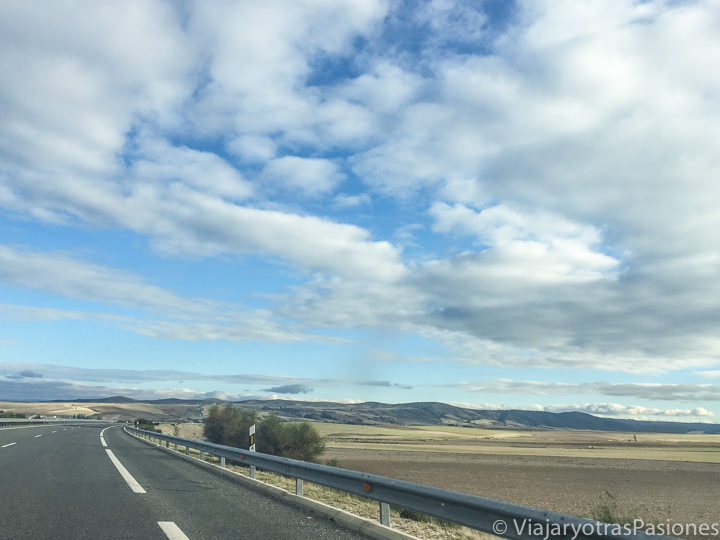 Vista de los campos de Castilla cerca de Salamanca, España