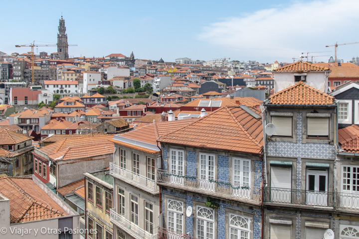 Impresionante vista desde el mirador de la Sé de Oporto, Portugal