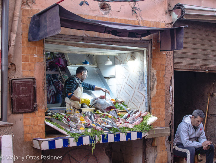 Pescadería en la Medina de Marrakech