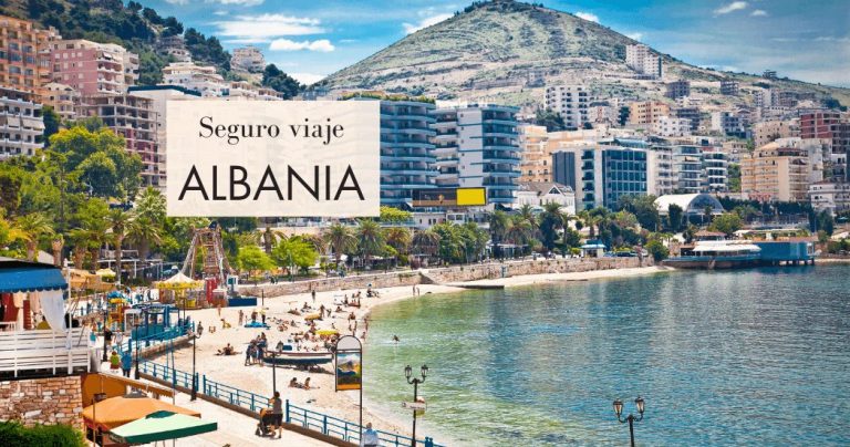 Panorama de las famosas playa de Albania